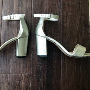 Gap Gold Metallic Block Heels